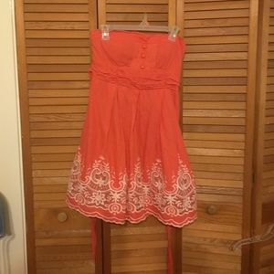 Coral summer dress